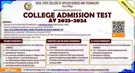 biscast entrance exam 2024|Universidad de Sta. Isabel.